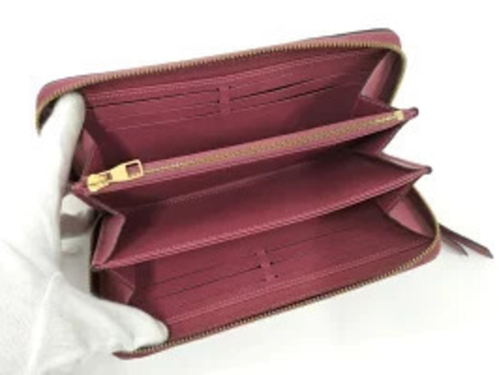 Louis Vuitton Zipper Empreinte Wallet Zippy Long Round Blossom Monogram Brown
